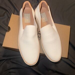 UGG Women's Cream Slip-On Loafers
